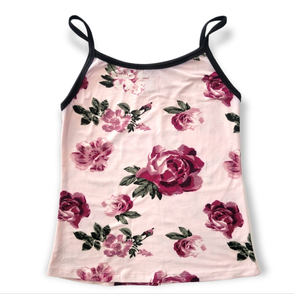 Justify Pink Floral Tank Top Big Girls L | 3/$15